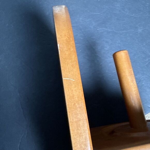 Wall Mount Wood Cone Chalk Holder Pool Table Billiards Accessories Brown USED - Picture 8 of 8